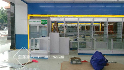 東莞世紀(jì)美康藥店二門(mén)藥品冷柜工程案例