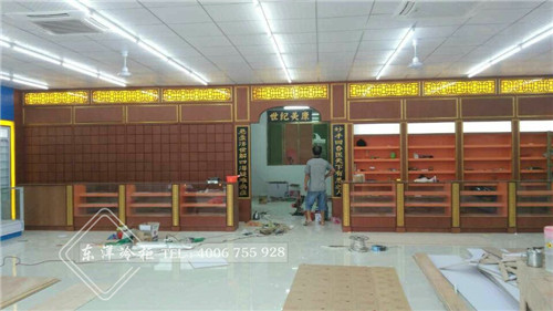東莞世紀(jì)美康藥店二門(mén)藥品冷柜工程案例